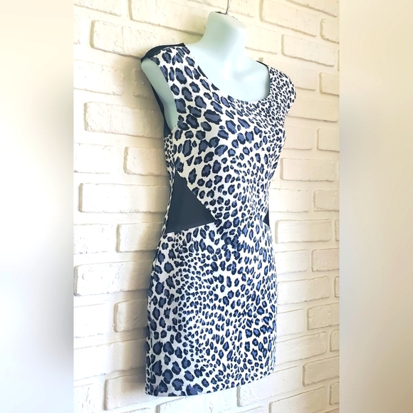 Forever 21 Bodycon Leopard Cheetah Mini Dress Size Small - Picture 1 of 10